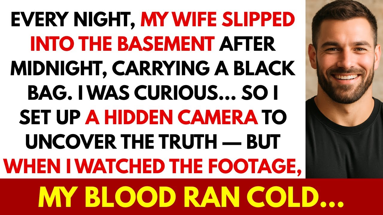 My Wife Slipped Into The Basement After Midnight. I Set Up A Hidden Camera & My Blood Ran Cold...