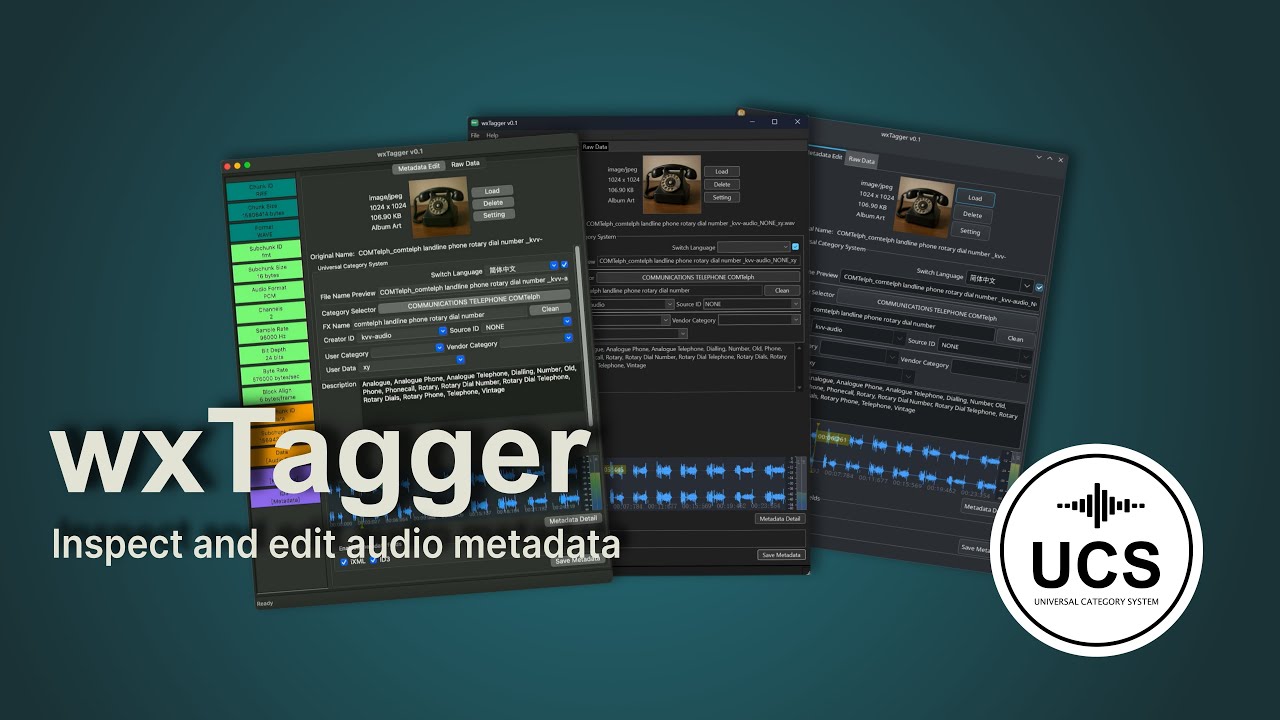 Easy Metadata Writing for Sound with Universal Category System