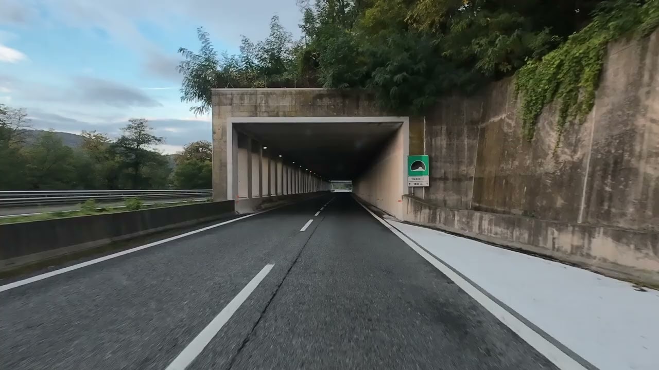 ASMR Scenic Bus Drive Through Switzerland & Northern Italy | Mountains, Lakes & Highways