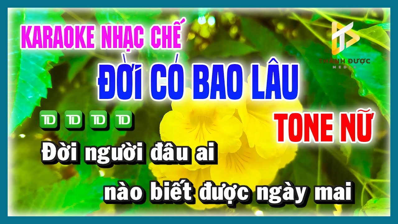 Karaoke ĐỜI CÓ BAO LÂU - Nhạc Chế Phật Giáo TONE NỮ