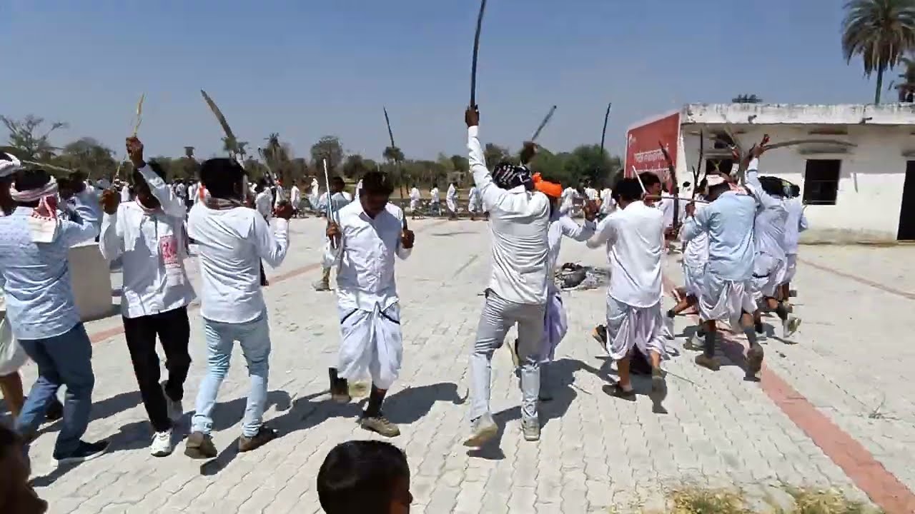 #2025की होली की पहली गैर नृत्य पहले भाग