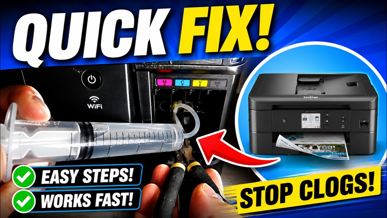 Brother Printer MFC-J1170dw MFC-J1010DW MFC-J1012DW -  Printhead Cleaning - Not Printing FIXED