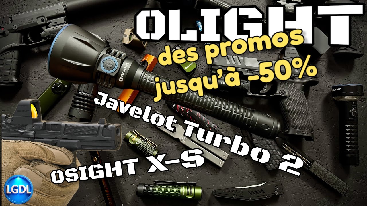 OLIGHT Javelot Turbo 2 - OSIGHT X et S - des promos jusqu'à -50% et DES LAMPES À GAGNER !!!