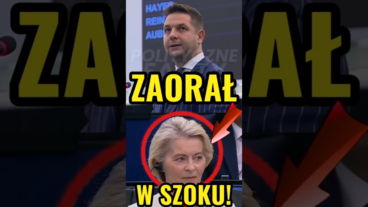 PATRYK JAKI PUNKTUJE URSULE VON DER LEYEN NA OCZACH CAŁEGO ŚWIATA! #polityka #polskapolityka