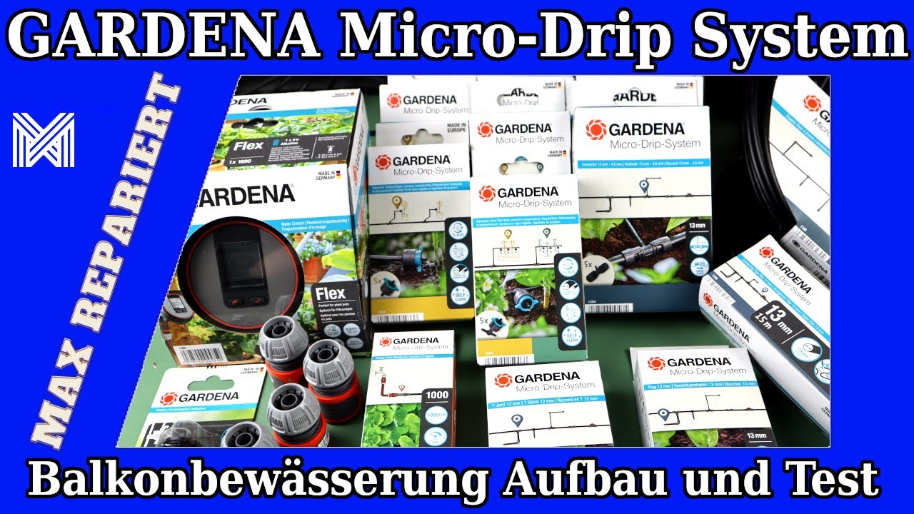 Gardena Micro Drip System Aufbau und Test