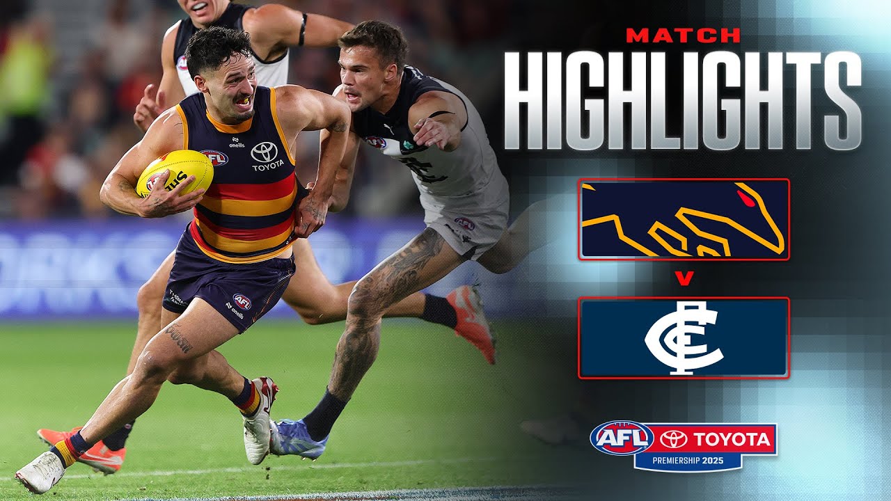 Adelaide Crows v Carlton Highlights | Round 8, 2025 | AFL