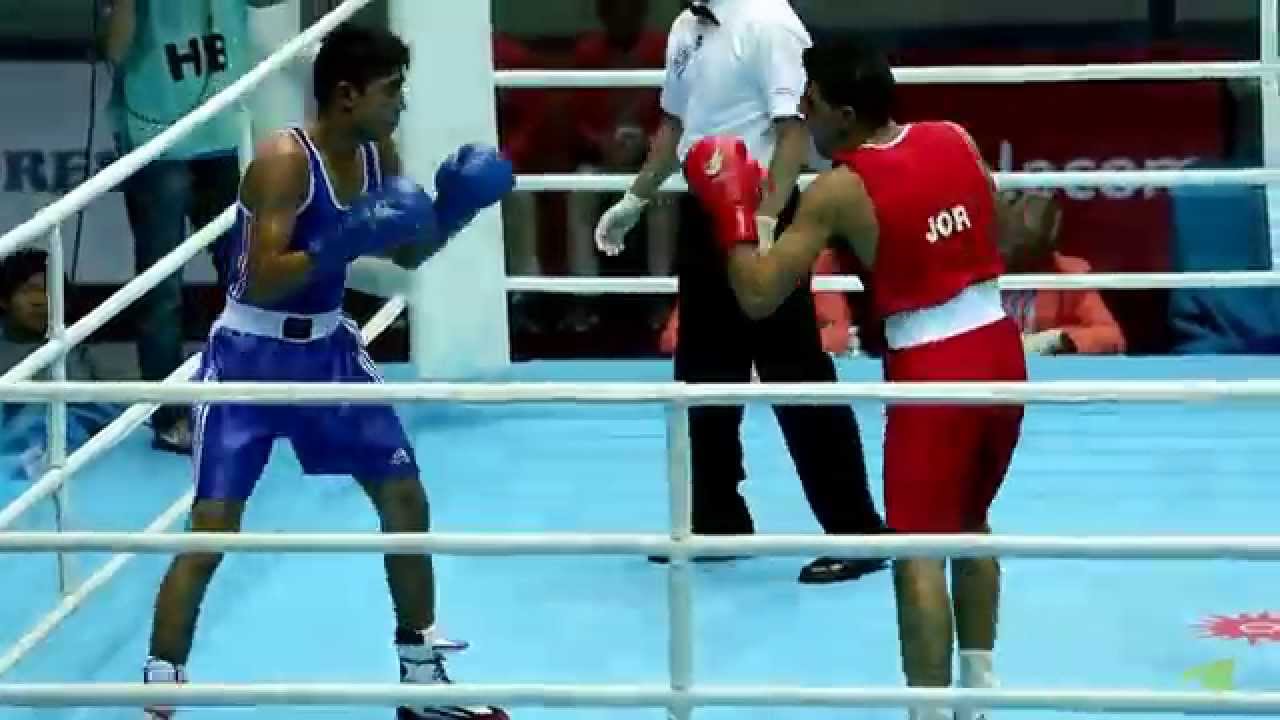 الملاكم الأردني عبادة الكسبة وتأهله للربع نهائي في دورة الألعاب الآسيوية 2014
