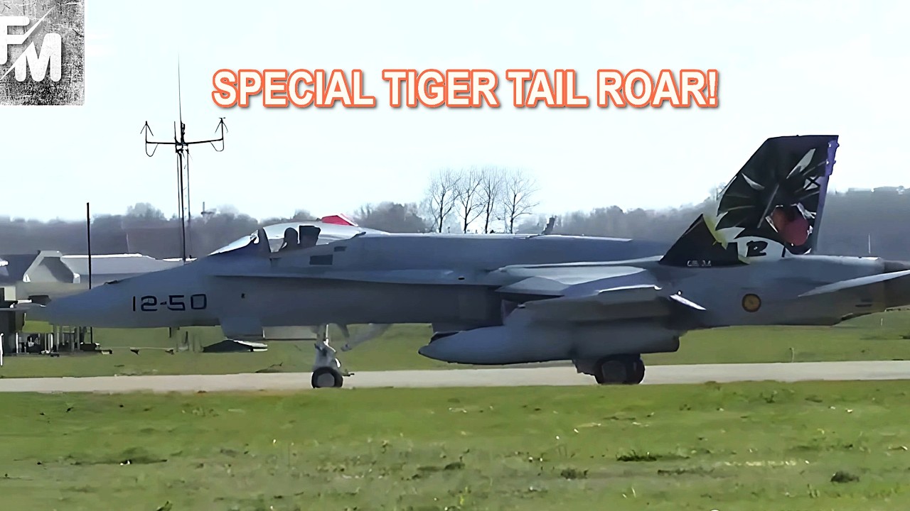 ▶️ Spanish EF-18M Hornet: A Tiger Tail Afterburn Roar at Frisian Flag