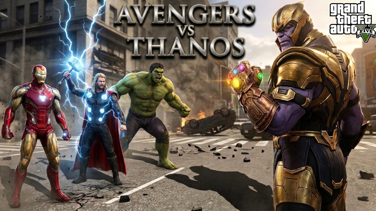 GTA 5 - Avengers vs. Thanos