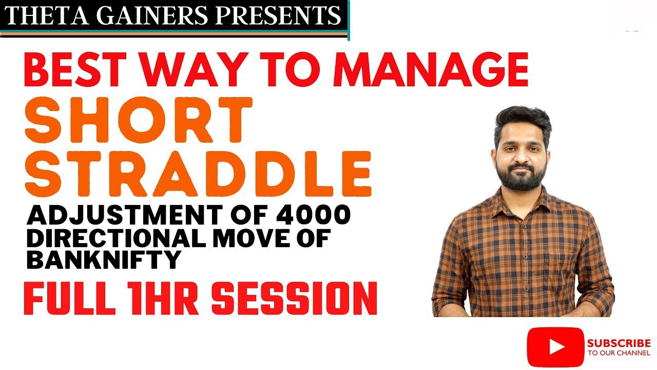 Best Straddle Adjustments Full 1 Hour Session | 4000 Points Move Adjustment | Theta Gainers