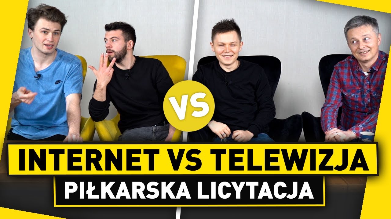 PIŁKARSKA licytacja! TELEWIZJA vs INTERNET: A. Twarowski & T. Ćwiąkała VS Piłkarzyki
