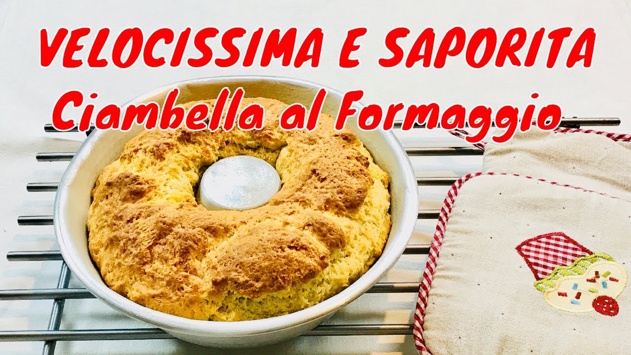 CIAMBELLA AL FORMAGGIO velocissima e saporita - di sicura riuscita - cheese bundt