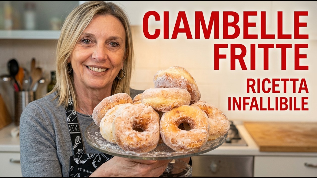 CIAMBELLE FRITTE Fatte in CASA RICETTA STREPITOSA! (sono una NUVOLA)
