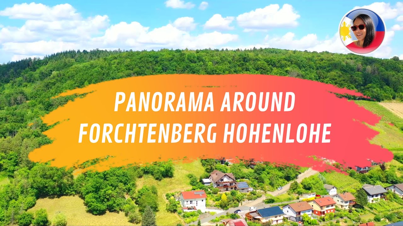 PANORAMA  AROUND FORCHTENBERG HOHENLOHE GERMANY