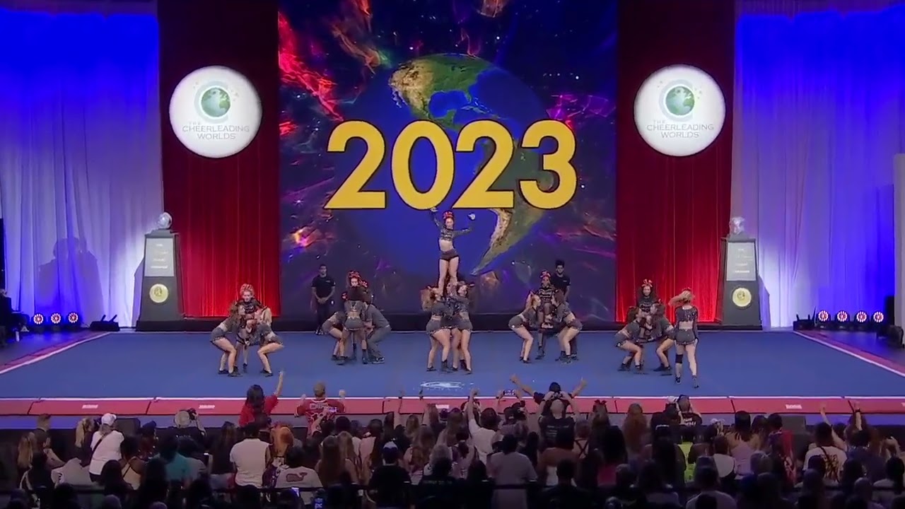 FAME All Stars   Midlo - Super Seniors in Finals at The Cheerleading Worlds 2023