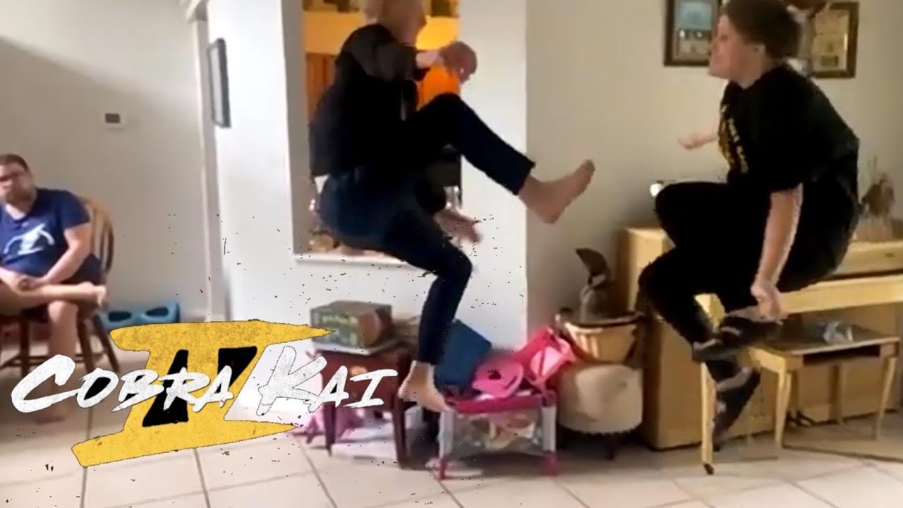 Cobra Kai Robby vs Hawk tournament fight remake