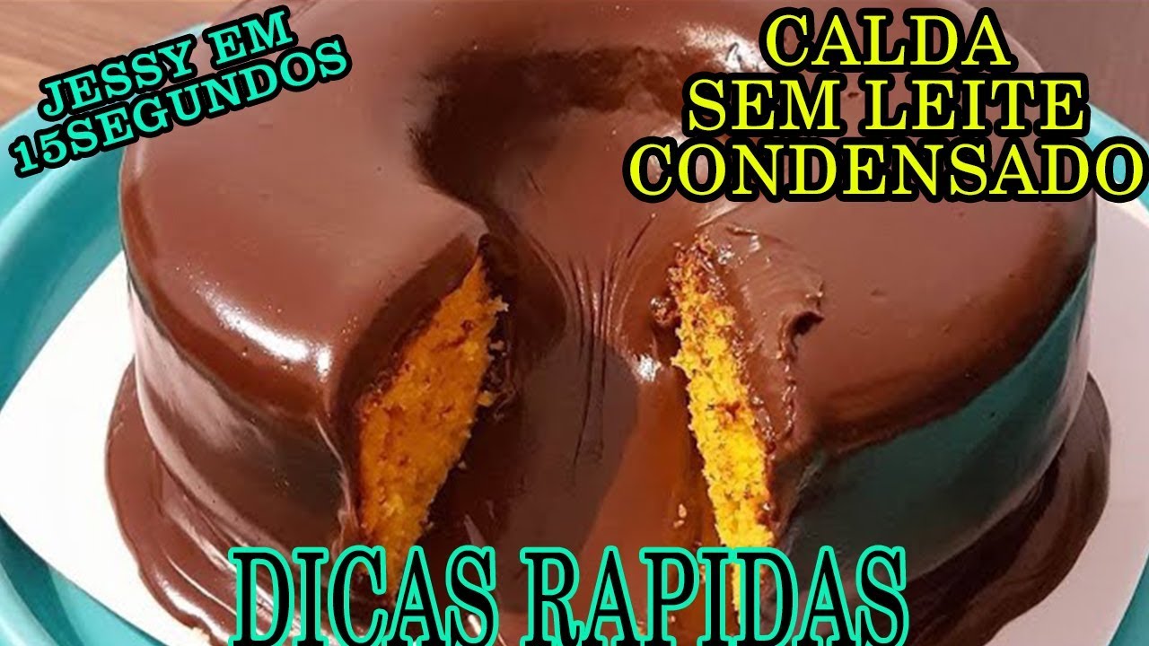 APRENDA FAZER CALDA DE CHOCOLATE SEM LEITE CONDENSADO #jessyem15segundos