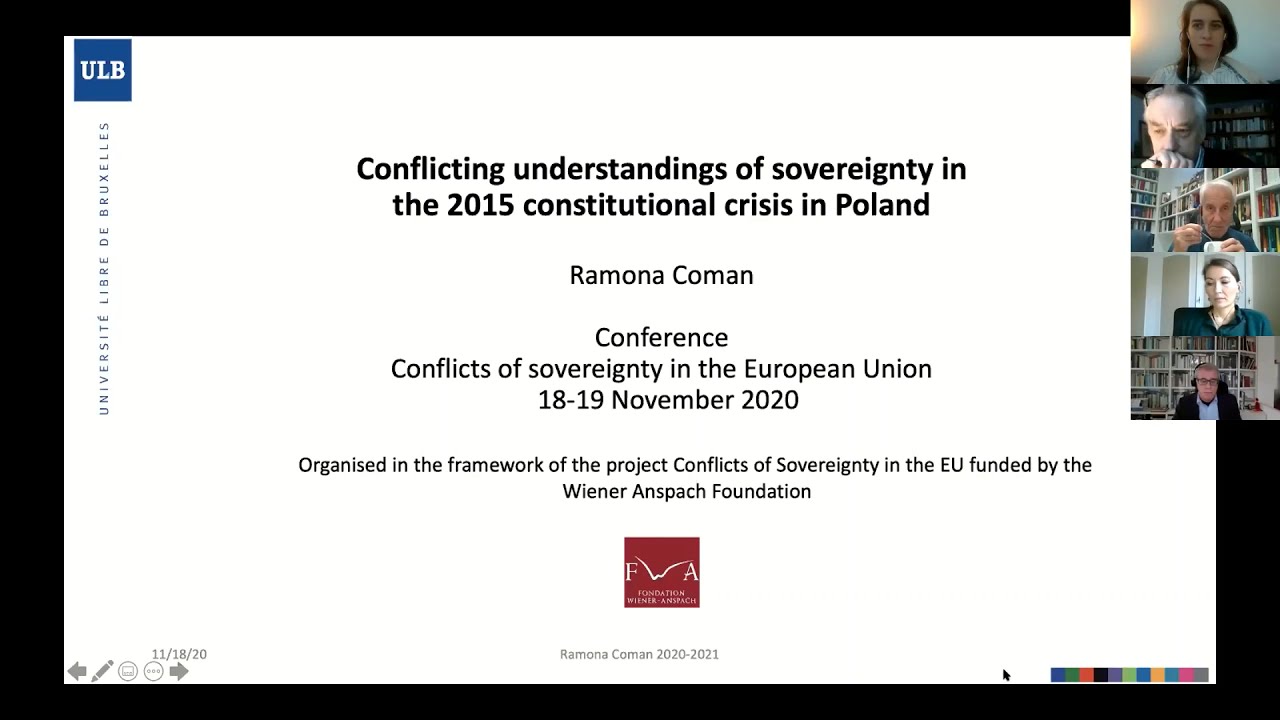 SovEU 2020: 'Conflicting understandings of sovereignty in the RoL debate in Poland' - Ramona Coman