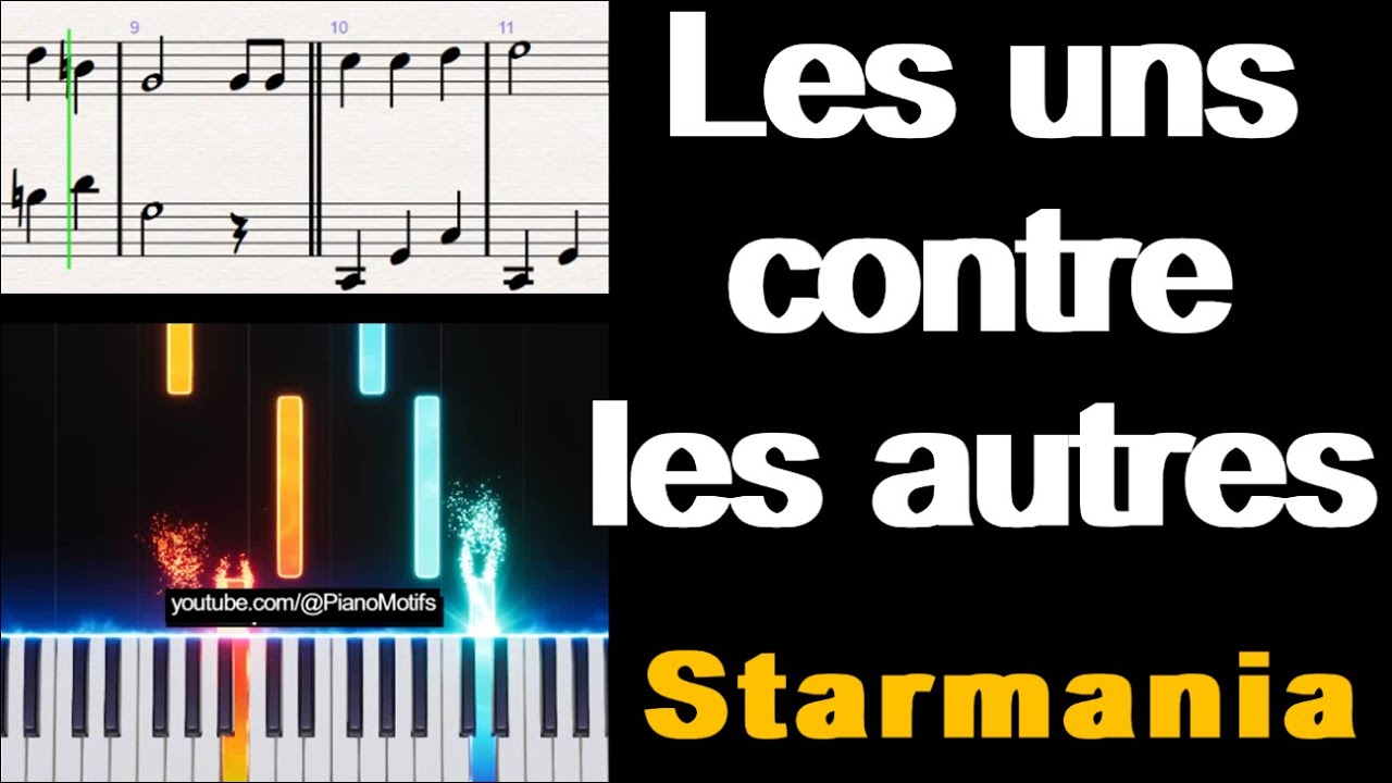 🎹 Les uns contre les autres - STARMANIA - Piano