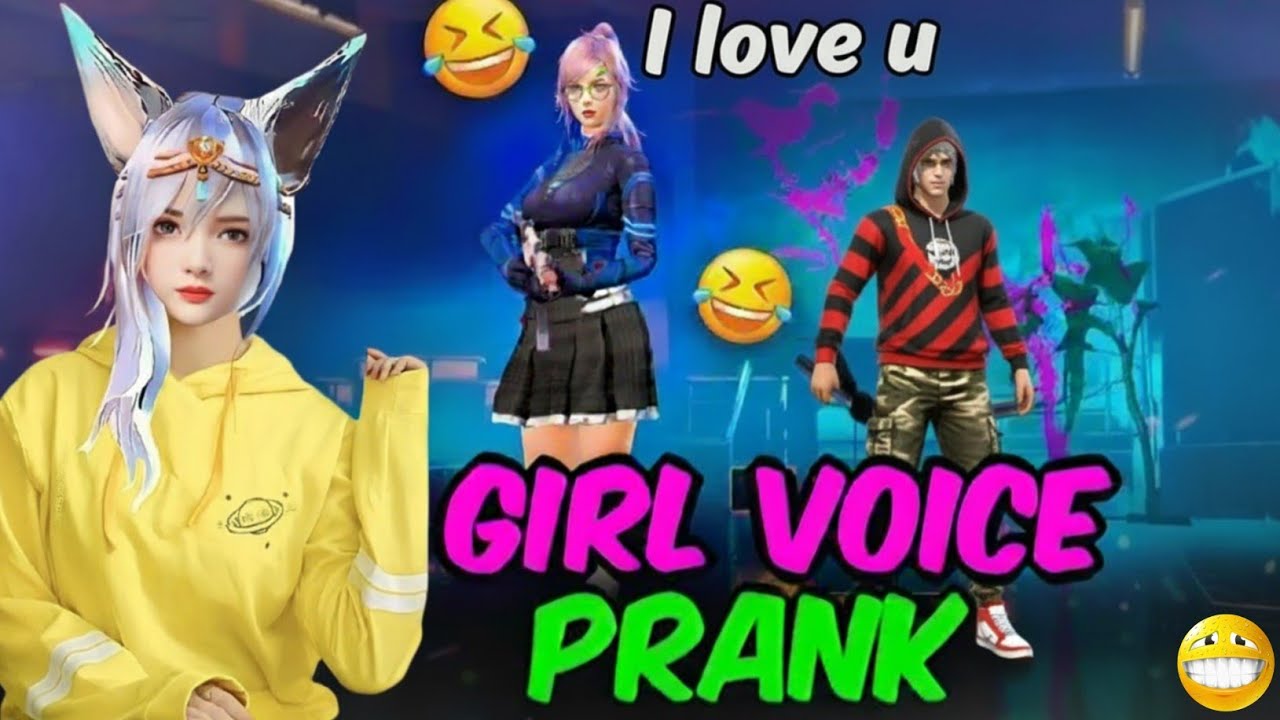 GIRL VOICE PRANK 🤣 | I LOVE  YOU 🥶 | CUTE 🥰 Girl reaction 🥹 | FREE FIRE 🔥 | 