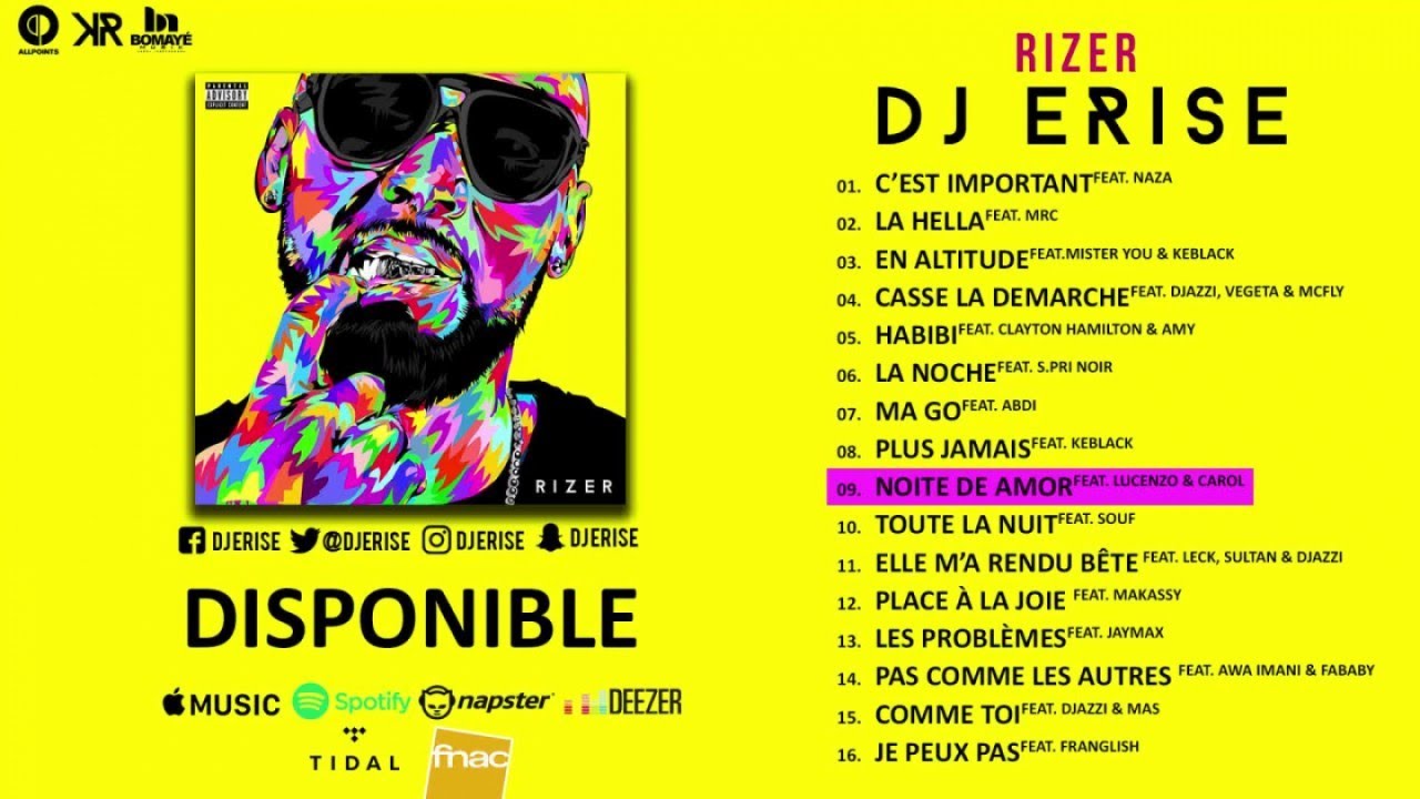 Dj Erise Ft. Lucenzo, Carol - Noite De Amor (Audio)