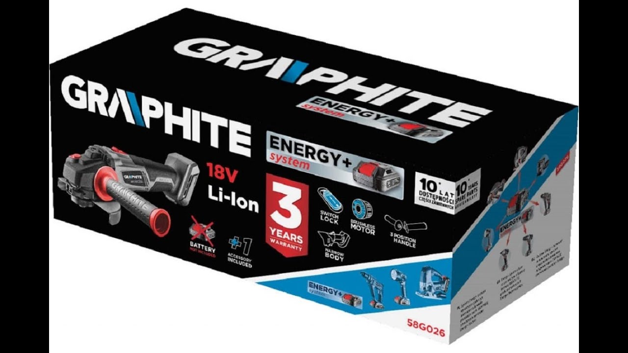 Аккумуляторная УШМ Graphite 58G026. Распаковка и тест