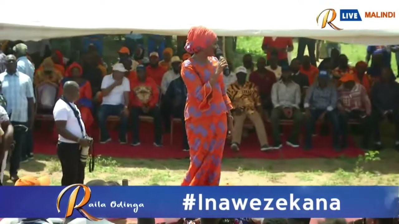 DAWA YA AISHA JUMWA NA GOVERNOR KINGI!! LISTEN TO AMINA MNYAZI ROARING IN MALINDI AS RAILA WATCHES!!