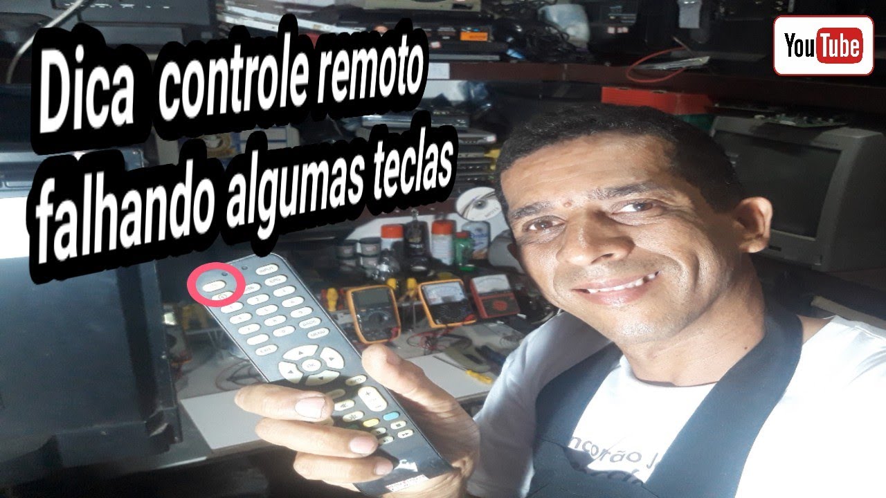 Dica de conserto em controle remoto falhando algumas teclas