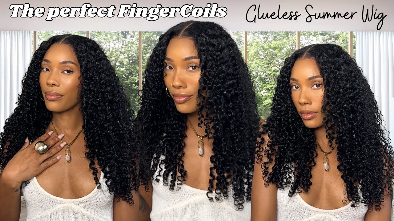 NEW Glueless Curly FingerCoil Wig Beginner Friendly Ft UNice Hair 