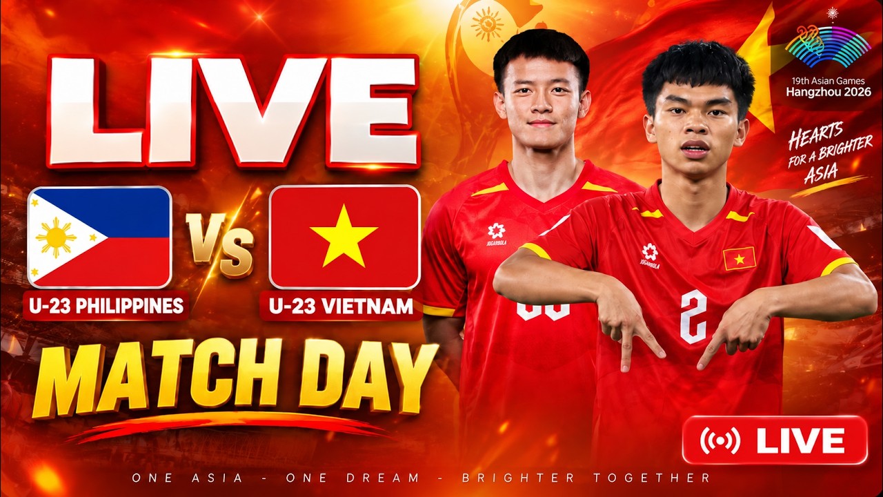 🔴U-23 PHILIPPINES vs U-23 VIETNAM | ASIAN GAMES FOOTBALL