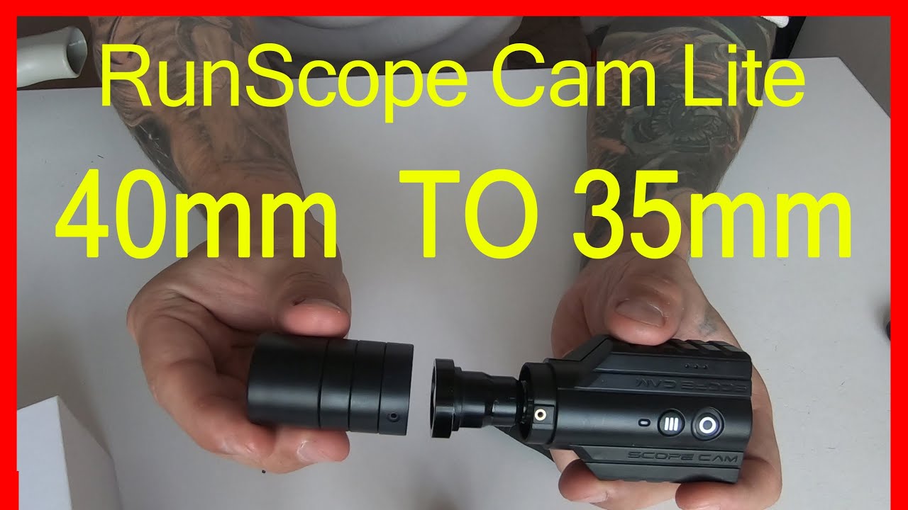 RunScope Cam Lite changing 40mm lens to 35mm lens