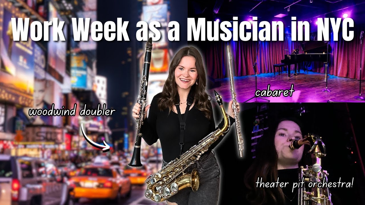 Work Week in My Life as a Musician in NYC | woodwind doubling, imposter syndrome, busy days!