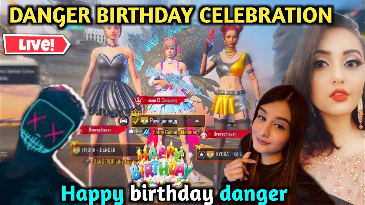 Kanika gaming + payal gaming wishes hydra danger on live stream | hydra danger birthday🎉