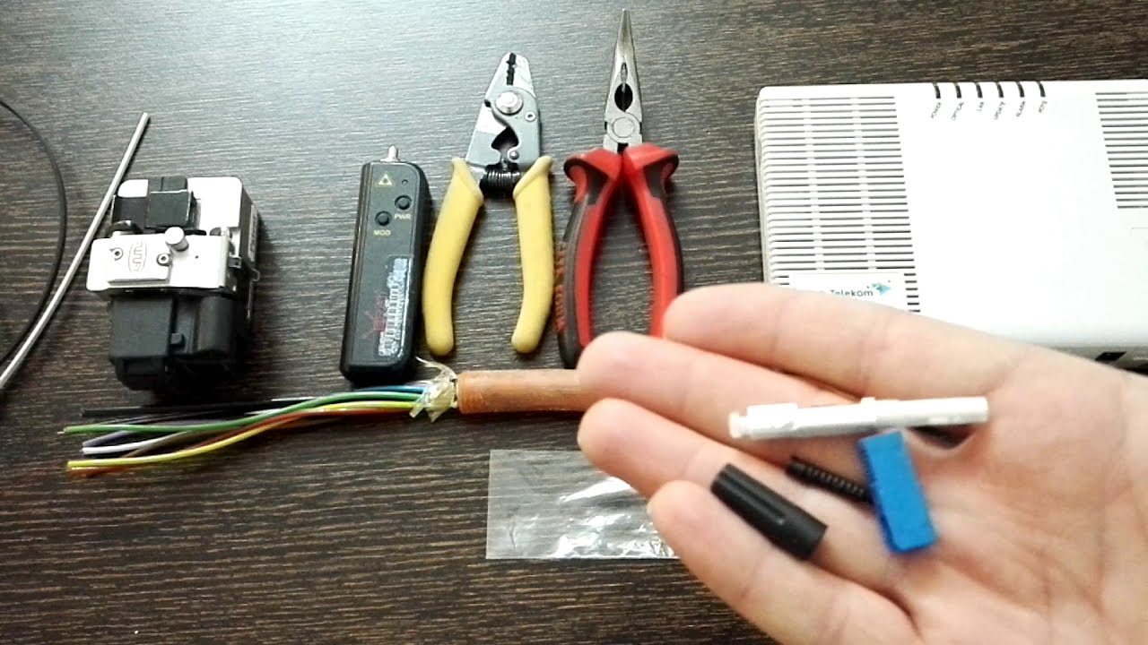 Fiber Kablo Ucu Nasıl Yapılır 2 | OJC Konnektör Bağlantsı | How To Make fiber OJC connector end