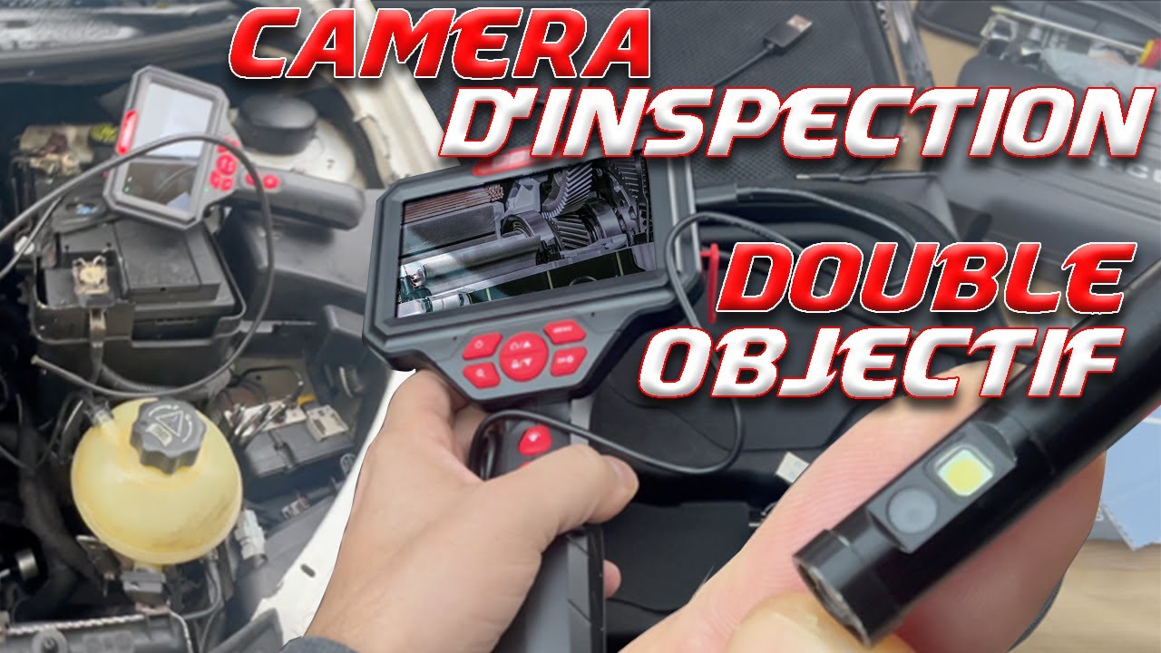 SOLIDE ET PRÉCISE : Caméra d'inspection double objectifs : Une merveille pour le diagnostic auto !