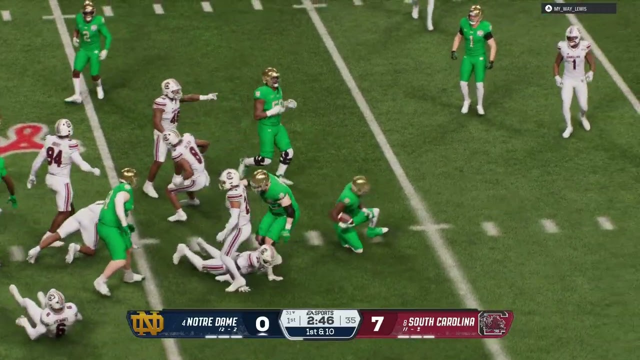 Notre Dame vs South Carolina Bowl Week 3