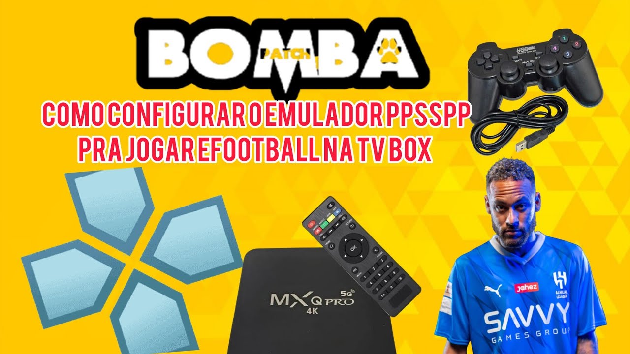 Como configurar o emulador de ppsspp para jogar efootball na tv box