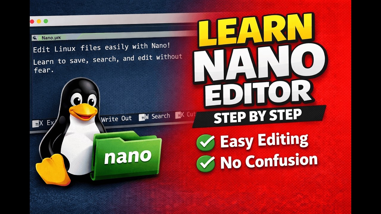 Nano Editor Tutorial for Beginners | Linux Text Editing Made Easy (Hindi)