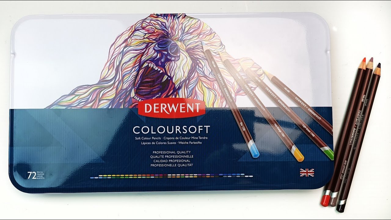 Derwent Coloursoft Pencils 72 Set Review | Swatching and Drawing
