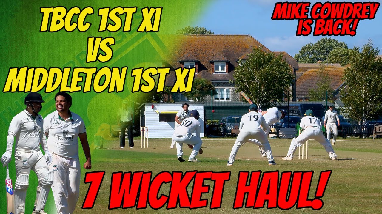 7 WICKET HAUL!! COWDREY IS BACK | TBCC 1st XI vs Middleton 1st XI | Cricket Highlights