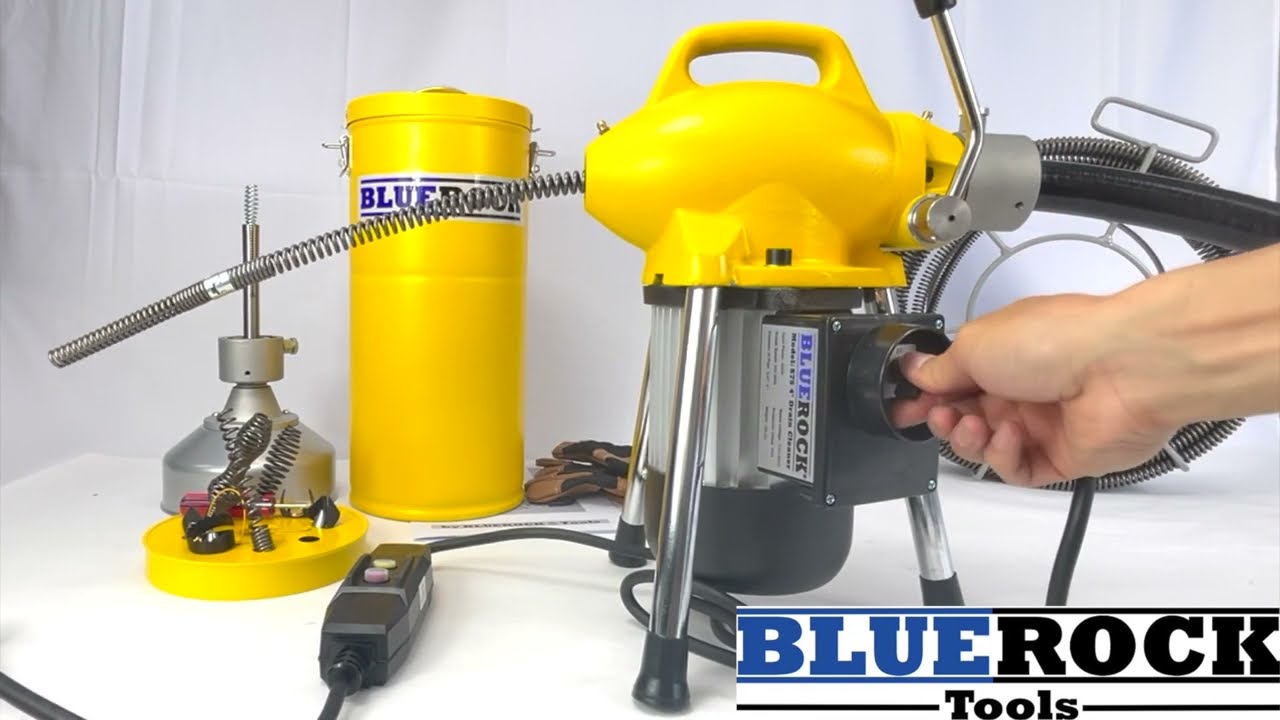 BLUEROCK S75 Sectional Drain Cleaner Machine Kit Features and Unboxing 5/8