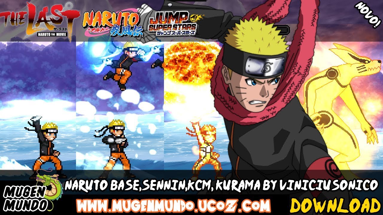 NARUTO THE LAST JUS - NORMAL, SENNIN, KCM, KURAMA KYUUBI (DOWNLOAD) #MugenAndroid #AndroidMugen