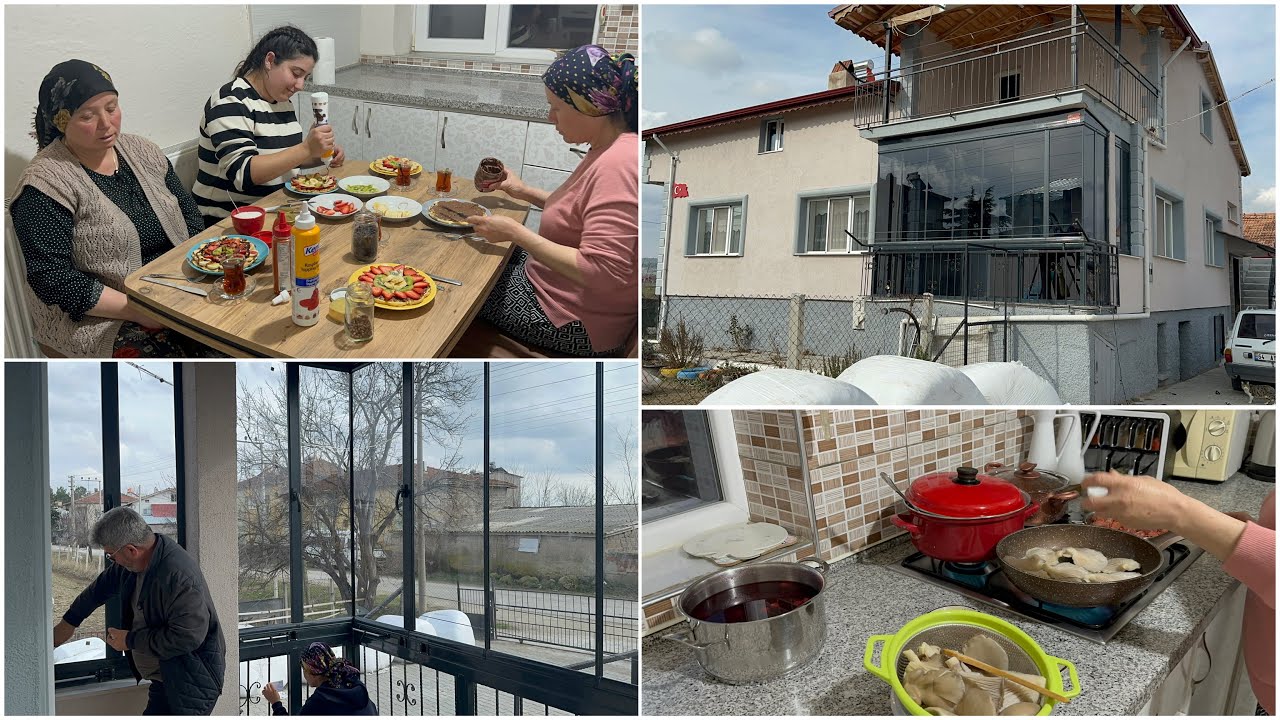 CAM BALKON TAKTIRDIK👍🏻 MANTAR KIZARTMASI😋 WAFFLE TARİFİ