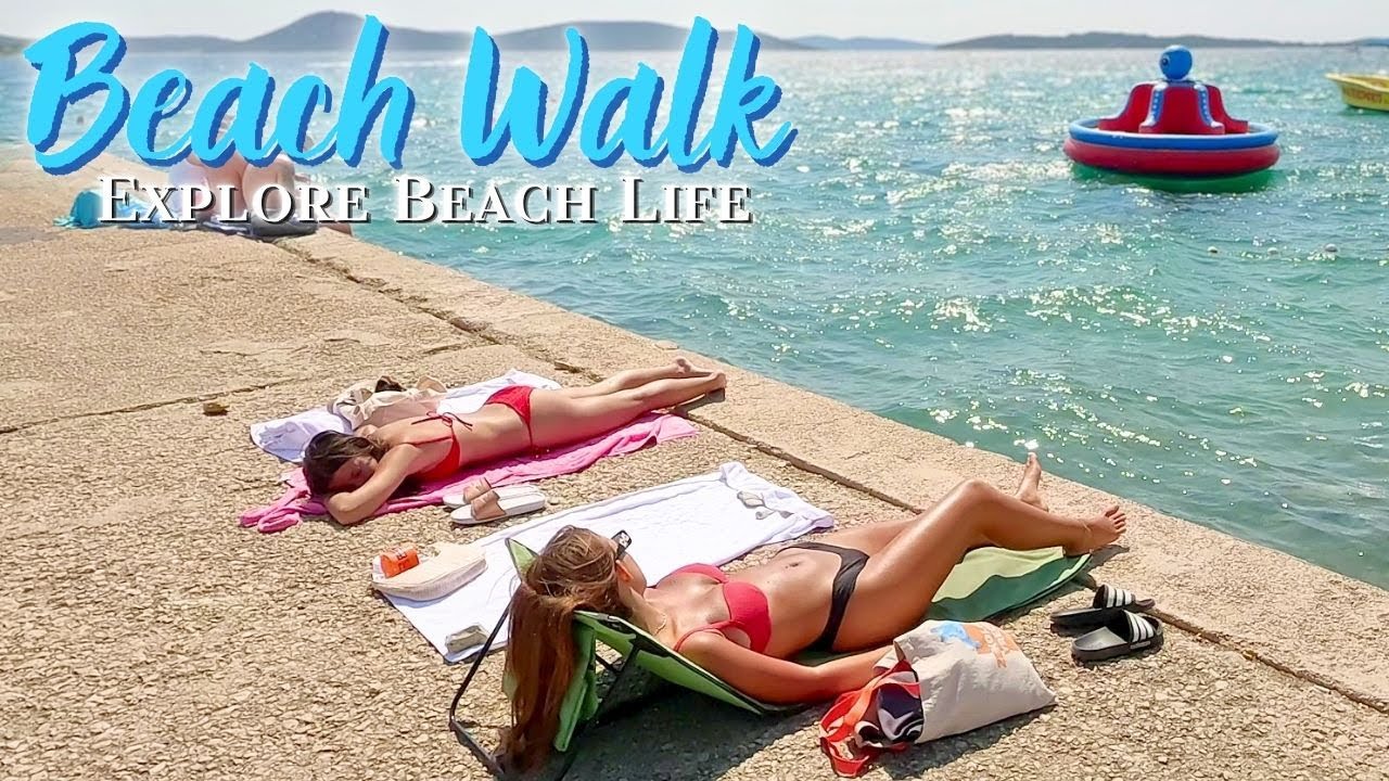 Beach Walk in Croatia | Relaxing Walking Tour in Vodice with Sara & Mark
