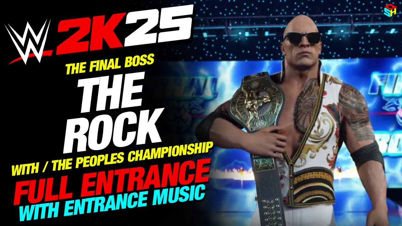 THE FINAL BOSS THE ROCK WWE 2K25 ENTRANCE - #WWE2K25 THE FINAL BOSS THE ROCK