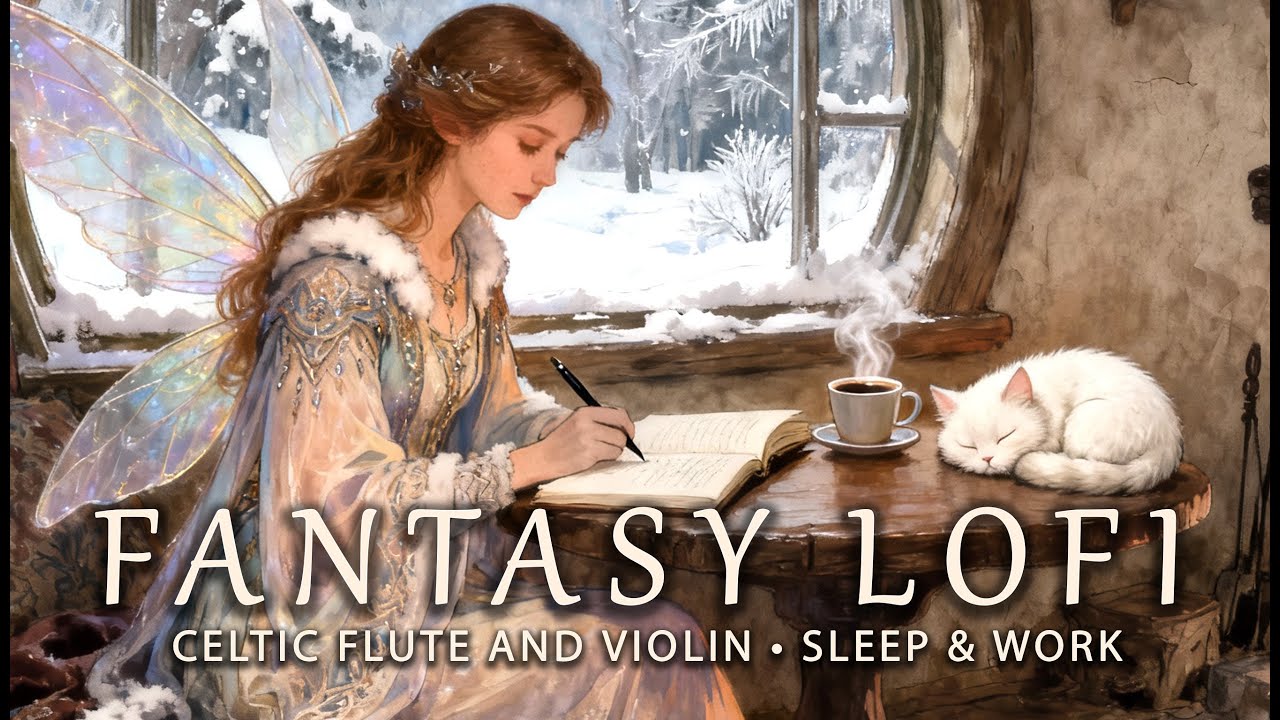 Working Fairy | Cozy Winter Fantasy Lofi for Study & Focus (1 Hour)