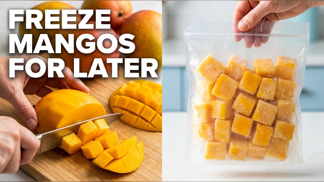 HOW TO FREEZE MANGOS