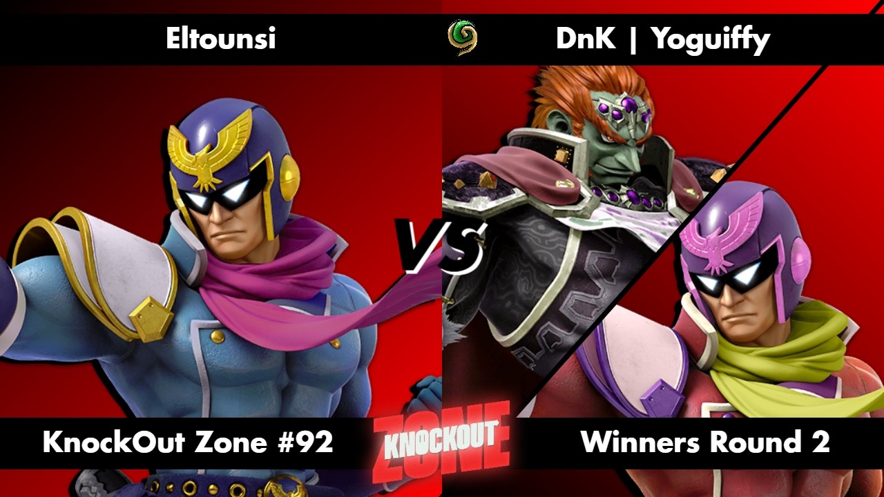 KnockOut Zone #98 - SSBU Winners Round 2 - Eltounsi (Cpt Falcon) vs Yoguiffy (Ganondorf/Cpt Falcon)