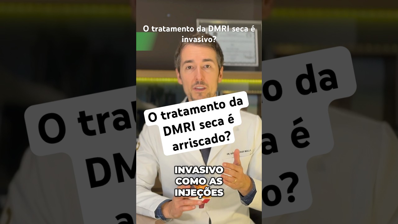 O tratamento da DMRI seca é arriscado?