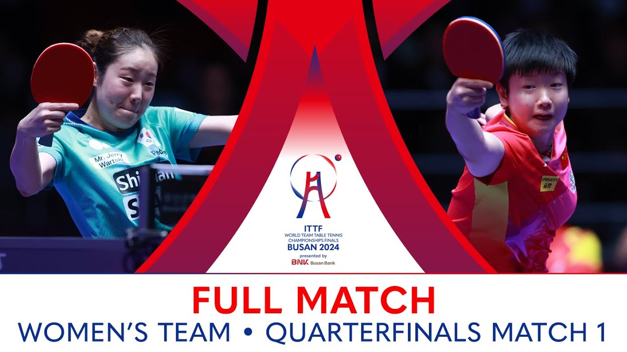 FULL MATCH | LEE Zion vs SUN Yingsha | WT QF | #ITTFWorlds2024